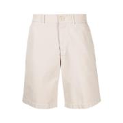 Beige Bermuda Shorts Wide Leg