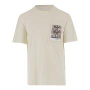 Bomuld Postkort Print T-shirt