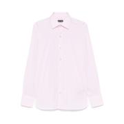 Pudder Pink Button-Up Skjorte