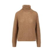 Alpaca Blend Paillet Sweater Høj Krave