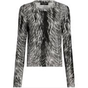 Leo Print Rundhals Sweater