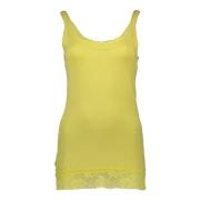 Gul Blonde Tank Top med Logo