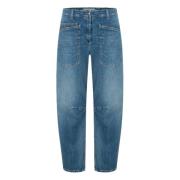 Ocean Relaxed Carrot-Fit Cropped Jeans