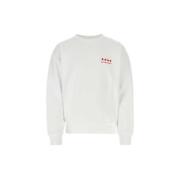 Trykt bomulds sweatshirt