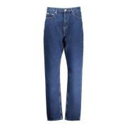 Autentiske Slim Straight Denim Jeans Blå