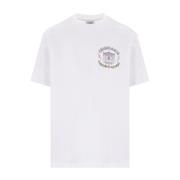 Hvid Logo Print Grafiske T-shirts