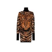 Tiger Jacquard Sweater Kjole