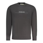 Sort Sweatshirt med Logo