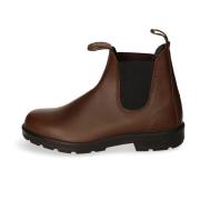 Læder Chelsea Boot med Elastisk Indsats