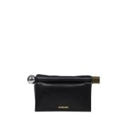 Sort Rund Firkantet Clutch Taske