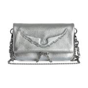 Sølv Metallic Nano Rock Clutch Taske