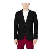 Efterår/Vinter Bomuldsblanding Blazer