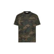 Bomuld Camouflage Print T-shirt