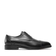 Elegant Lace-up Derby Sko Sort