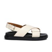 Beige Kryds Sandal