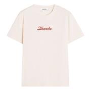 Pink Bouclette Script Logo T-Shirt