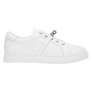 Kvinders Hvide Premium Læder Lav-Top Sneakers