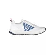 Hvide polyethylen herre atletiske sneakers