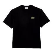 Sort Krokodille Oversize T-shirt