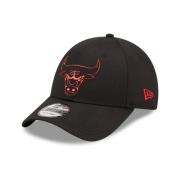 Sorte Bulls Folie Logo Kasket