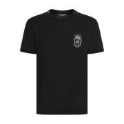 Broderet logo jersey t-shirt sort