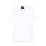 Hvid Crew Neck Lomme T-shirt