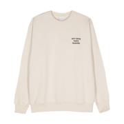 Taupe Grå Crew Neck Sweater