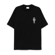 Illustration Print Logo Crew Neck T-shirt