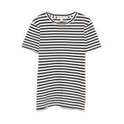 MARIELLA T-shirt i sort elfenben