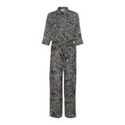 Grafisk Dot Jumpsuit Due Sort