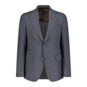 Elegant uld blazer med revers