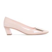 Nude Læder Pumps Elegant Stil