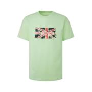 Herre Union Jack T-shirt i bomuld