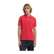 Bomulds Polo Shirt med Broderet Logo