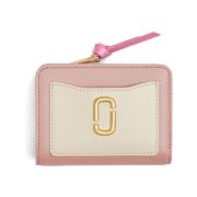 Blush Pink Læder Top Zip Taske