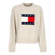 Melange Flag Sweater Ancient White