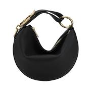 Equestrian Knight Clasp Læder Hobo Taske