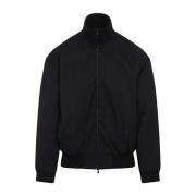 Sort High Neck Bomber Jakke