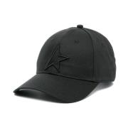 Cotton Star Patch Curved Brim Cap