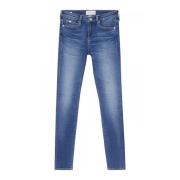 Skinny Mid Rise Denim Jeans