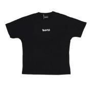 Logo Tee Sort/Hvid Oversize Bomulds T-shirt