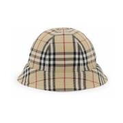 Nylon Bucket Hat med ikonisk Check-mønster