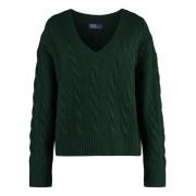 Kabelstrikket Uld Kashmir Sweater