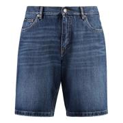 Denim Shorts med Baglogoetiket