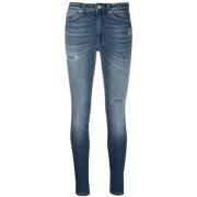 Højtaljede Skinny Jeans