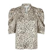 Ivory prikket bluse Roella