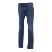 Mørkeblå Denim Jeans Slim Fit