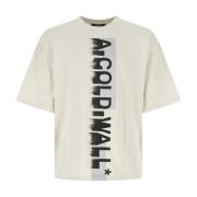 Beige bomuld overdimensioneret t-shirt