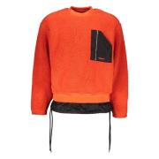 Fleece Sweatshirt med Tekniske Indsatser