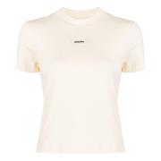 Minimalistisk Stretch Bomuld T-Shirt